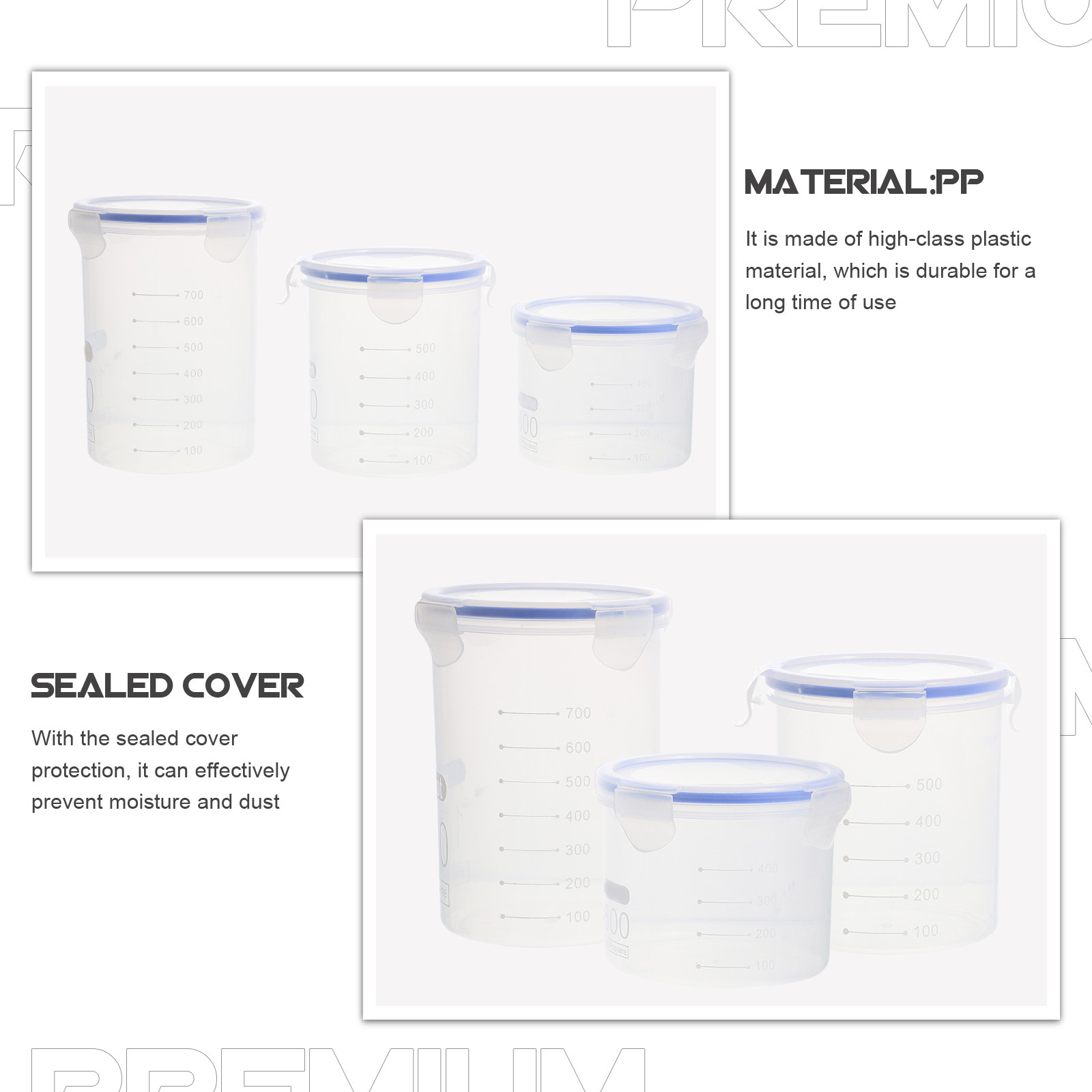 Airtight Food Storage Jars 6 P - đánh giá và giá Food Storage Containers