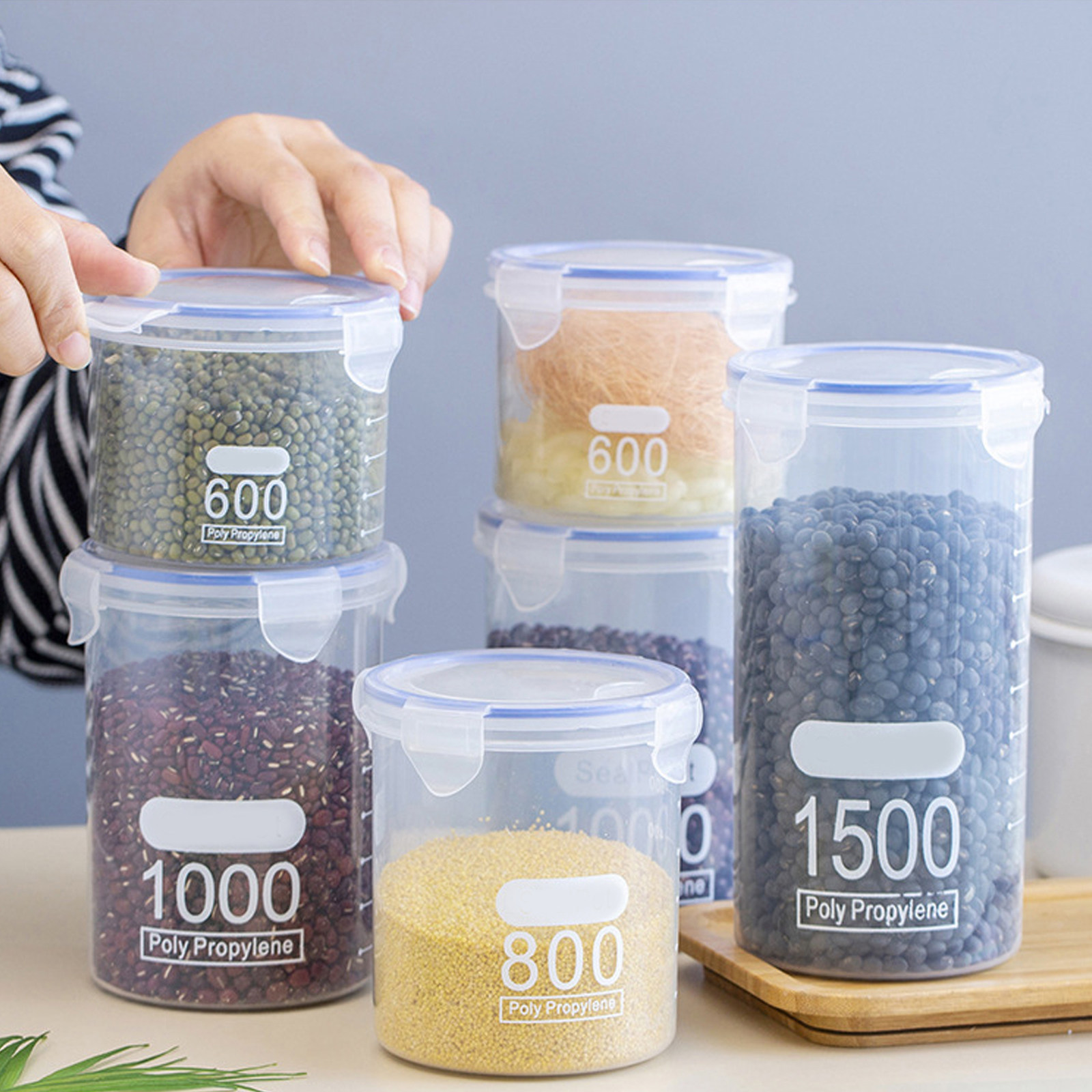 Airtight Food Storage Jars 6 P - đánh giá và giá Food Storage Containers