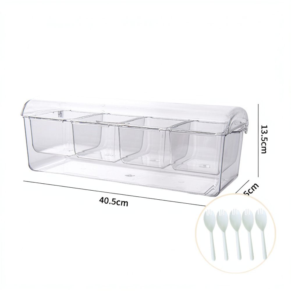 Portable Divided Salad Contain - đánh giá và giá Food Storage With Dividers