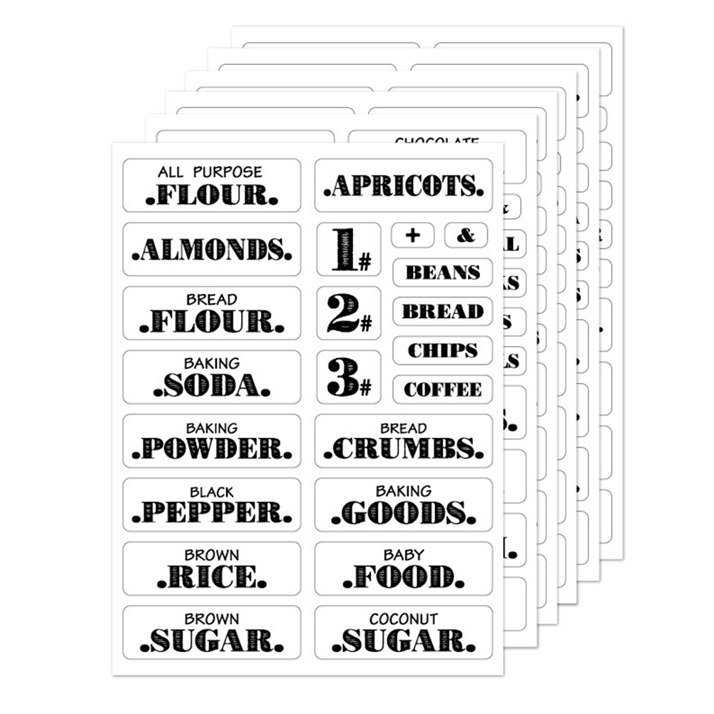Bộ 132 Thực Phẩm Nhà Bếp Dán C - đánh giá và giá Food Storage Labels