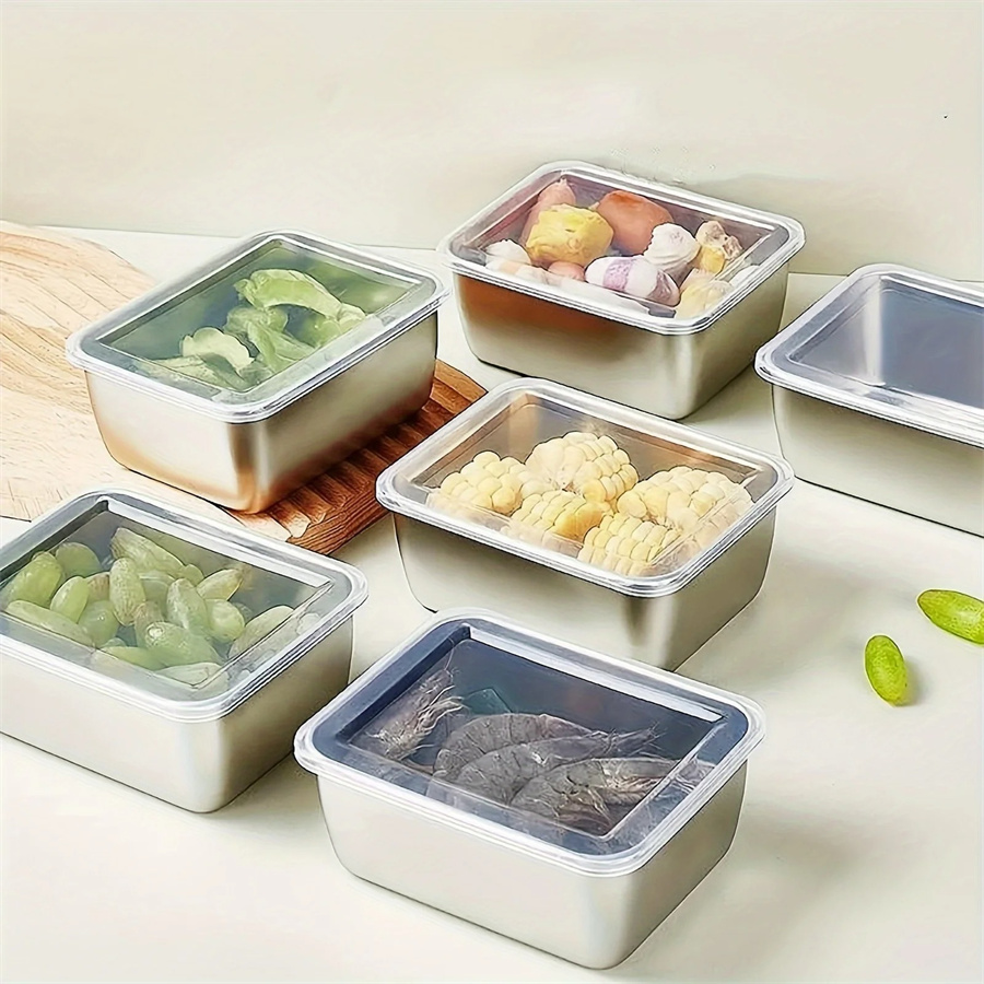 1/3/5pcs Stainless Steel Food  - đánh giá và giá Food Storage Oven Safe
